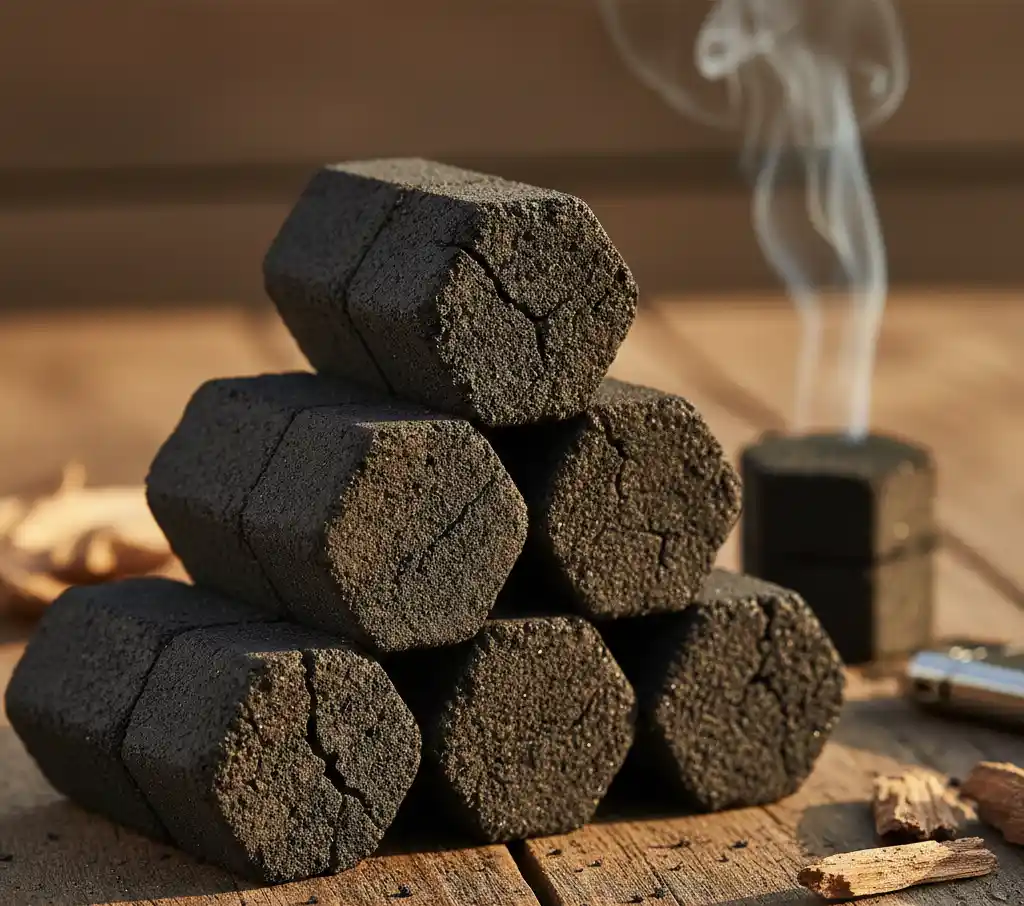 natural coconut charcoal briquettes for BBQ