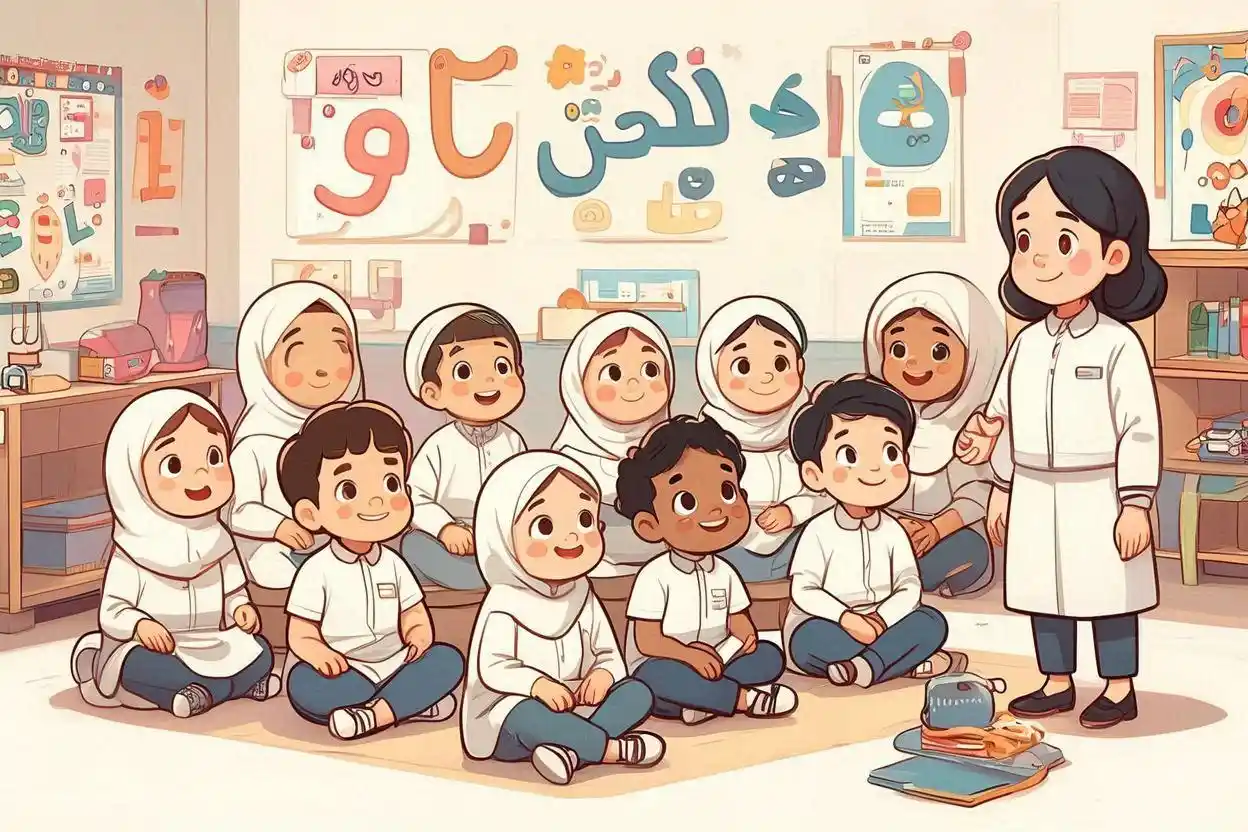 Anak-anak belajar di TK Islam terbaik Yogyakarta dengan suasana islami dan menyenangkan