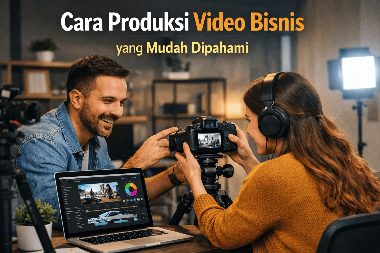 Cara produksi video bisnis yang mudah dipahami untuk pemula. Pelajari langkah-langkah membuat video profesional agar bisnis lebih menarik dan dipercaya.
